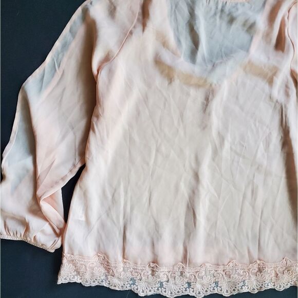 Tobi Cream Pink Blouse - Picture 9 of 9